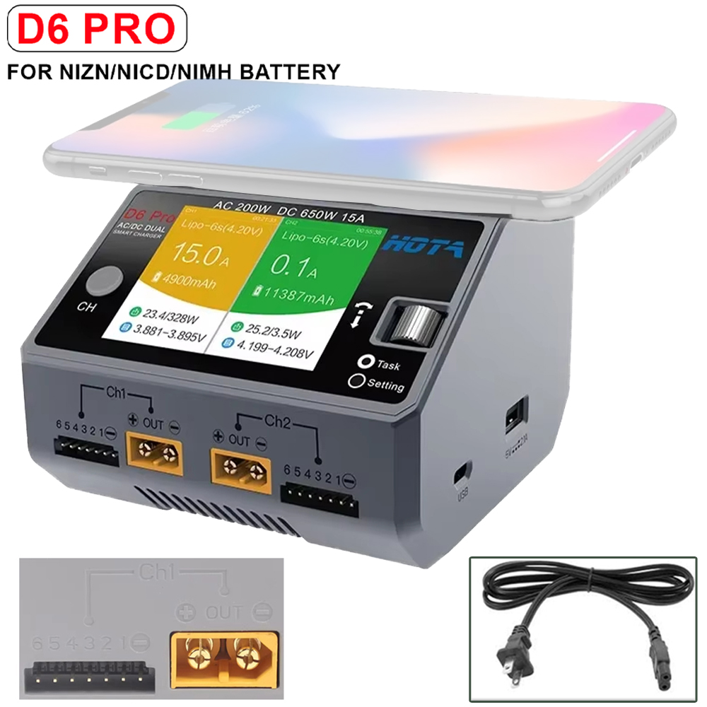 Nuevo HOTA D6 Pro gris AC 200w - Drone Battery Smart reseña y precio